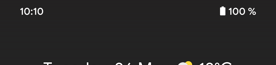 Clean status bar in android screenshot
